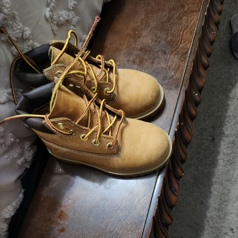 Timberland Kids Tan and Brown Boots